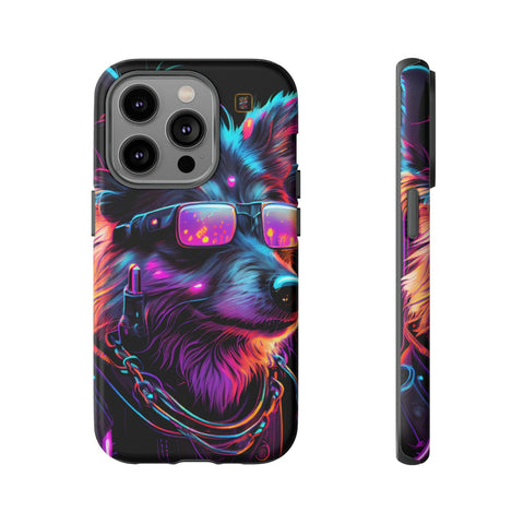 iPhone 14 | 14 Pro | 14 Plus | 14 Pro Max | 15 | 15 Pro | 15 Plus | 15 Pro Max β Cyberdog,Neon,Glasses,Sunglasses β front-and-side
