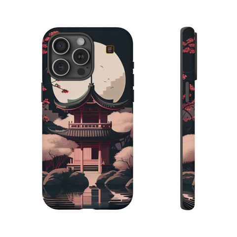 iPhone 14 | 14 Pro | 14 Plus | 14 Pro Max | 15 | 15 Pro | 15 Plus | 15 Pro Max β CherryBlossoms,Enchanted,FantasyTemple,Moonlight β front-and-side