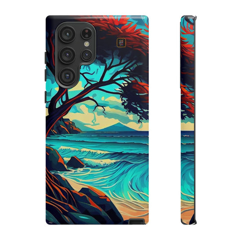 Galaxy S22 | S22 Plus | S22 Ultra | S23 | S23 Plus | S23 Ultra – Beach,Enchanted,Seascape,Trees – front-and-side