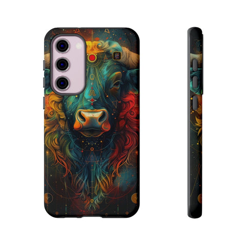 Galaxy S22 | S22 Plus | S22 Ultra | S23 | S23 Plus | S23 Ultra | S24 | S24 Plus | S24 Ultra β Astrology,Bull,Colorful,Taurus β front-and-side