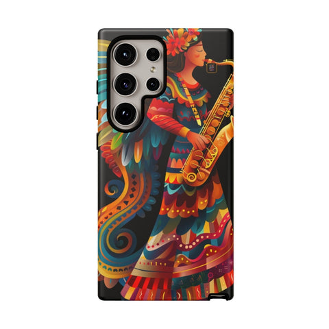 Galaxy S22 | S22 Plus | S22 Ultra | S23 | S23 Plus | S23 Ultra | S24 | S24 Plus | S24 Ultra β Angel,Folkart,Saxophone,Vibrant β front