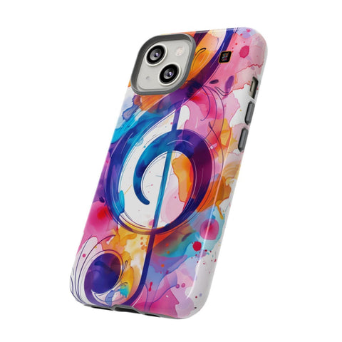 iPhone 14 | 14 Pro | 14 Plus | 14 Pro Max | 15 | 15 Pro | 15 Plus | 15 Pro Maxβ ArtDeco,ColorSplash,RetroStyle,TrebleClef β side