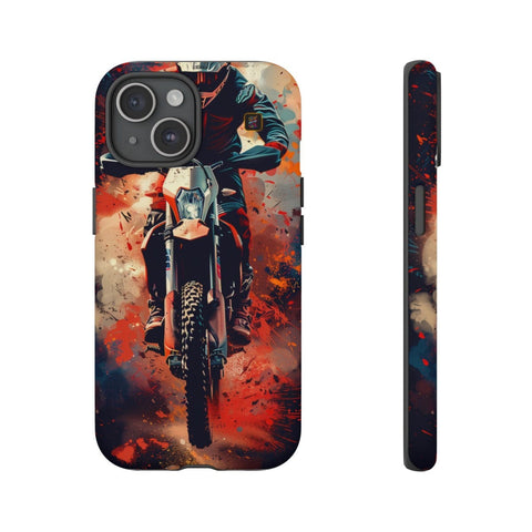 iPhone 14 | 14 Pro | 14 Plus | 14 Pro Max | 15 | 15 Pro | 15 Plus | 15 Pro Max β Dirtbike,Energy,Graffiti,Rider β front-and-side