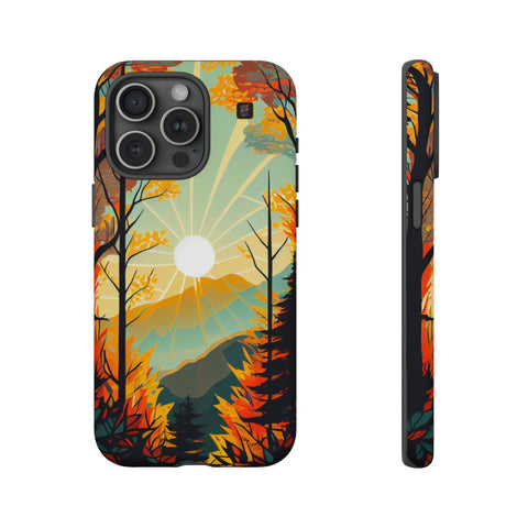 iPhone 14 | 14 Pro | 14 Plus | 14 Pro Max | 15 | 15 Pro | 15 Plus | 15 Pro Max β Autumn,Majestic,Sunbeam,Trees β front-and-side