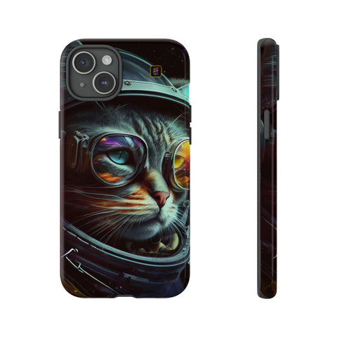 iPhone 14 | 14 Pro | 14 Plus | 14 Pro Max | 15 | 15 Pro | 15 Plus | 15 Pro Max β Astronaut,Cosmic,CosmonautKitty,VibrantEyes β front-and-side