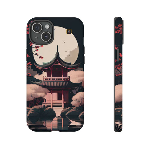 iPhone 14 | 14 Pro | 14 Plus | 14 Pro Max | 15 | 15 Pro | 15 Plus | 15 Pro Max β CherryBlossoms,Enchanted,FantasyTemple,Moonlight β front-and-side