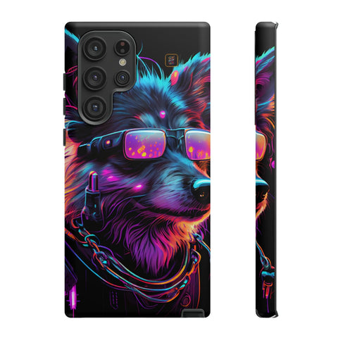 Galaxy S22 | S22 Plus | S22 Ultra | S23 | S23 Plus | S23 Ultra β Cyberdog,Neon,Glasses,Sunglasses β front-and-side