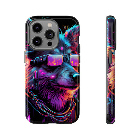 iPhone 14 | 14 Pro | 14 Plus | 14 Pro Max | 15 | 15 Pro | 15 Plus | 15 Pro Max β Cyberdog,Neon,Glasses,Sunglasses β front-and-side