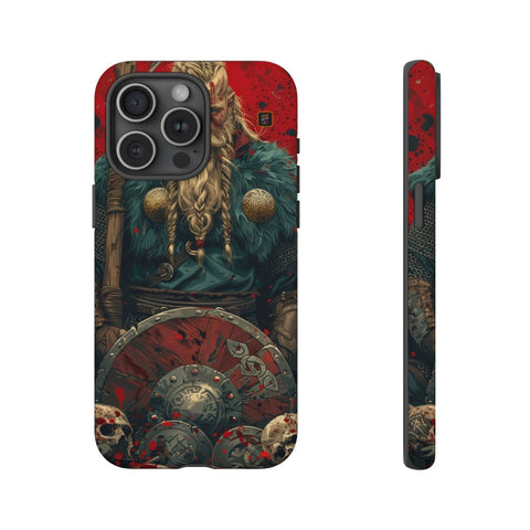 iPhone 14 | 14 Pro | 14 Plus | 14 Pro Max | 15 | 15 Pro | 15 Plus | 15 Pro Max β Axe,Battlefield,Fierce,Warrior β front-and-side