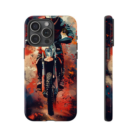 iPhone 14 | 14 Pro | 14 Plus | 14 Pro Max | 15 | 15 Pro | 15 Plus | 15 Pro Max β Dirtbike,Energy,Graffiti,Rider β front-and-side