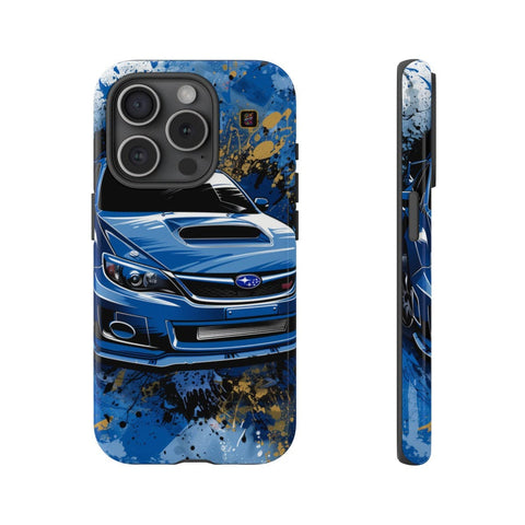 iPhone 14 | 14 Pro | 14 Plus | 14 Pro Max | 15 | 15 Pro | 15 Plus | 15 Pro Max β Artistic,Automobile,Blue,Impreza β front-and-side