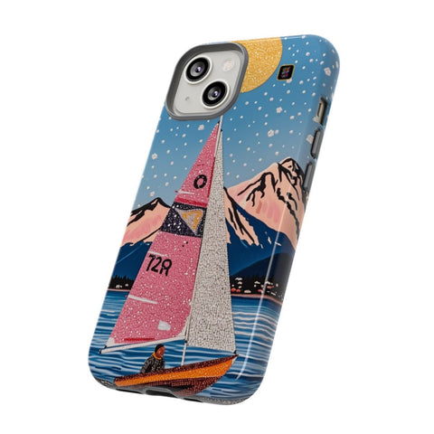 iPhone 14 | 14 Pro | 14 Plus | 14 Pro Max | 15 | 15 Pro | 15 Plus | 15 Pro Maxβ Aurora,Mountains,Sailboat,Whimsical β side