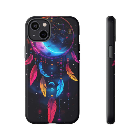 iPhone 14 | 14 Pro | 14 Plus | 14 Pro Max | 15 | 15 Pro | 15 Plus | 15 Pro Max β Colorful,Dreamcatcher,Moonlight,Nightsky β front-and-side