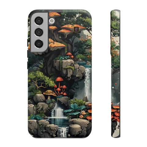 Galaxy S22 | S22 Plus | S22 Ultra | S23 | S23 Plus | S23 Ultra | S24 | S24 Plus | S24 Ultra β Enchanted,Island,Mushrooms,Waterfalls β front-and-side