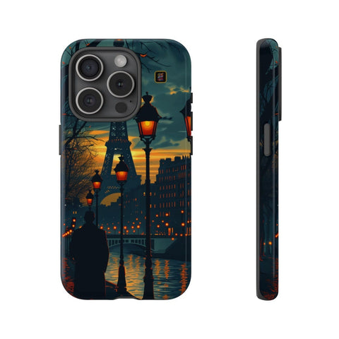 iPhone 14 | 14 Pro | 14 Plus | 14 Pro Max | 15 | 15 Pro | 15 Plus | 15 Pro Max β Eiffel,Twilight,Parisian,Streetlamps β front-and-side