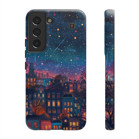 Galaxy S22 | S22 Plus | S22 Ultra | S23 | S23 Plus | S23 Ultra | S24 | S24 Plus | S24 Ultra β Buildings,GlowingNight,ShootingStars,Trees β front-and-side