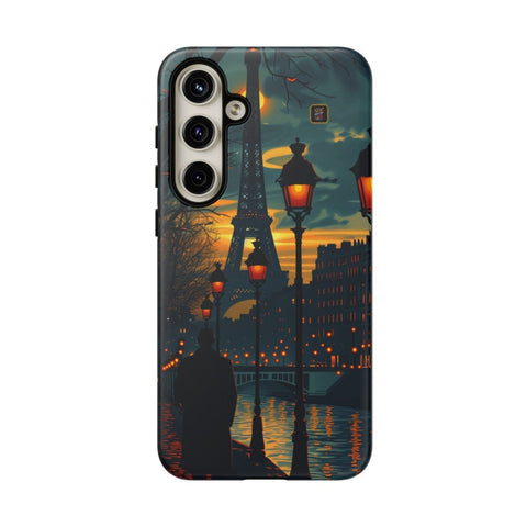 Galaxy S22 | S22 Plus | S22 Ultra | S23 | S23 Plus | S23 Ultra | S24 | S24 Plus | S24 Ultra – Eiffel,Twilight,Parisian,Streetlamps – front