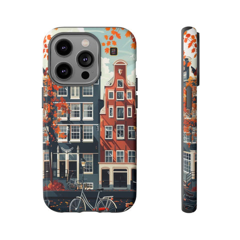 iPhone 14 | 14 Pro | 14 Plus | 14 Pro Max | 15 | 15 Pro | 15 Plus | 15 Pro Max β Autumn,Fall,Amsterdam,Bicycles β front-and-side