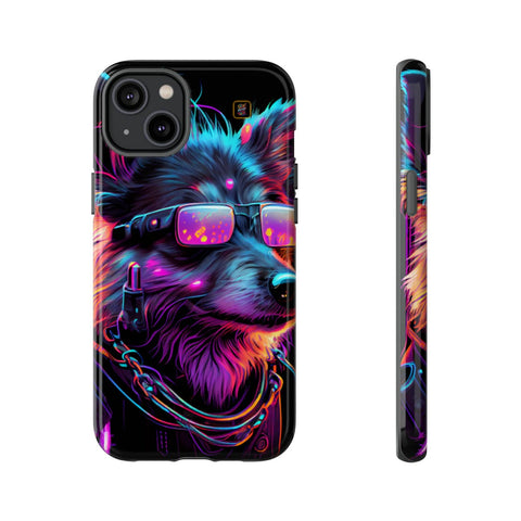 iPhone 14 | 14 Pro | 14 Plus | 14 Pro Max | 15 | 15 Pro | 15 Plus | 15 Pro Max β Cyberdog,Neon,Glasses,Sunglasses β front-and-side