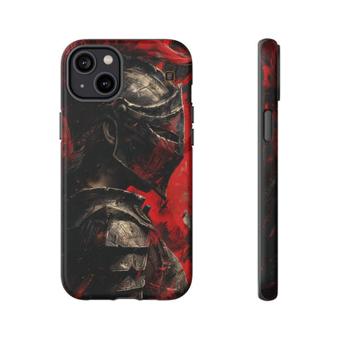 iPhone 14 | 14 Pro | 14 Plus | 14 Pro Max | 15 | 15 Pro | 15 Plus | 15 Pro Max β Armor,Knight,Medieval,RedPlume β front-and-side