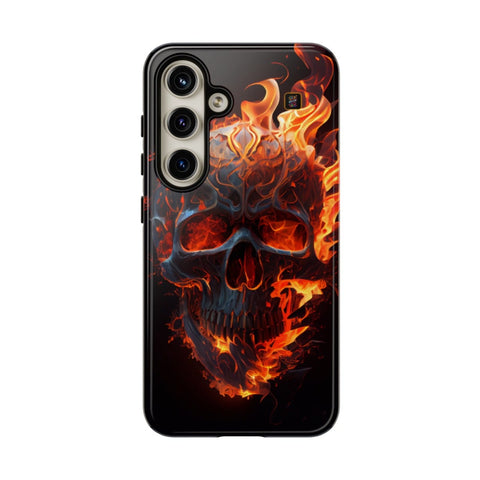 Galaxy S22 | S22 Plus | S22 Ultra | S23 | S23 Plus | S23 Ultra | S24 | S24 Plus | S24 Ultra β Blaze,FieryArtwork,Skull,VisualSpectacle β front