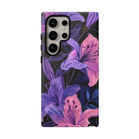 Galaxy S22 | S22 Plus | S22 Ultra | S23 | S23 Plus | S23 Ultra | S24 | S24 Plus | S24 Ultra β DarkFantasy,Floral,Intricate,Lilies β front