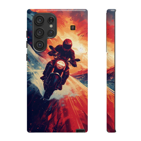 Galaxy S22 | S22 Plus | S22 Ultra | S23 | S23 Plus | S23 Ultra | S24 | S24 Plus | S24 Ultra β Adventure,Motorcycle,Sunset,Vector β front-and-side
