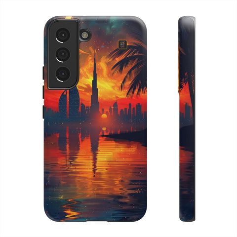 Galaxy S22 | S22 Plus | S22 Ultra | S23 | S23 Plus | S23 Ultra | S24 | S24 Plus | S24 Ultra β Crescent,DubaiSkyline,PalmTree,SunsetReflection β front-and-side