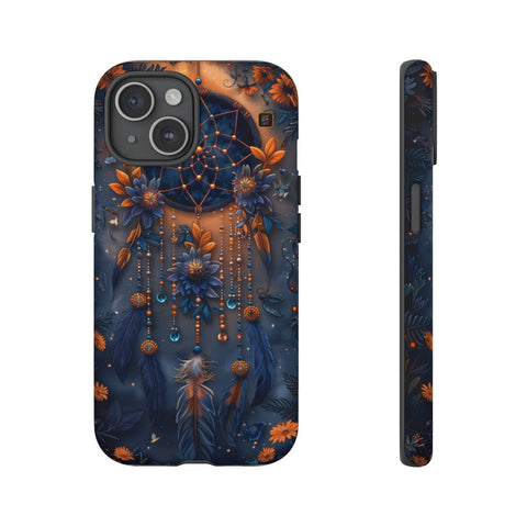 iPhone 14 | 14 Pro | 14 Plus | 14 Pro Max | 15 | 15 Pro | 15 Plus | 15 Pro Max β Beads,Dreamcatcher,Enchanted,Feathers β front-and-side