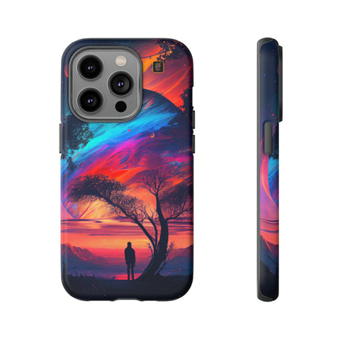 iPhone 14 | 14 Pro | 14 Plus | 14 Pro Max | 15 | 15 Pro | 15 Plus | 15 Pro Max β Dreamscape,Planetscape,Silhouette,Twilight β front-and-side