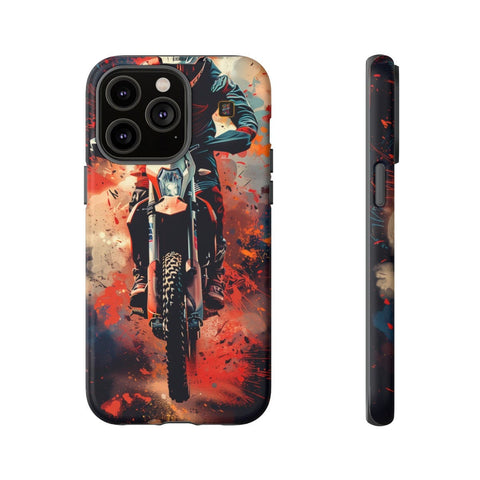 iPhone 14 | 14 Pro | 14 Plus | 14 Pro Max | 15 | 15 Pro | 15 Plus | 15 Pro Max β Dirtbike,Energy,Graffiti,Rider β front-and-side