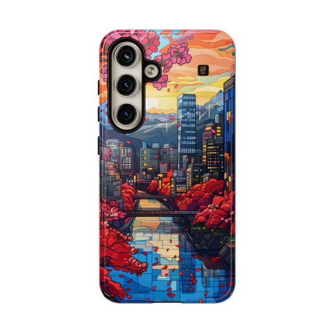 Galaxy S22 | S22 Plus | S22 Ultra | S23 | S23 Plus | S23 Ultra | S24 | S24 Plus | S24 Ultra β Blossoms,Cityscape,River,Skyscrapers β front