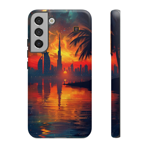 Galaxy S22 | S22 Plus | S22 Ultra | S23 | S23 Plus | S23 Ultra | S24 | S24 Plus | S24 Ultra β Crescent,DubaiSkyline,PalmTree,SunsetReflection β front-and-side
