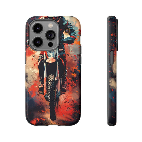 iPhone 14 | 14 Pro | 14 Plus | 14 Pro Max | 15 | 15 Pro | 15 Plus | 15 Pro Max β Dirtbike,Energy,Graffiti,Rider β front-and-side