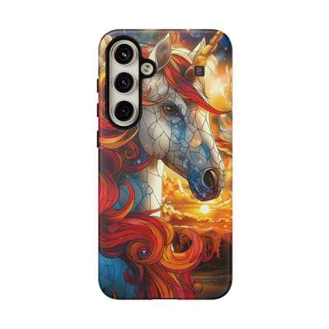 Galaxy S22 | S22 Plus | S22 Ultra | S23 | S23 Plus | S23 Ultra | S24 | S24 Plus | S24 Ultra β Enchantment,Fantasy,StainedGlass,Unicorn β front