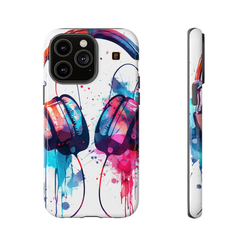 iPhone 14 | 14 Pro | 14 Plus | 14 Pro Max | 15 | 15 Pro | 15 Plus | 15 Pro Max β Artistic,Headphones,Splash,Vibrant β front-and-side
