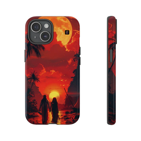 iPhone 14 | 14 Pro | 14 Plus | 14 Pro Max | 15 | 15 Pro | 15 Plus | 15 Pro Max β Arabian,DesertRomance,PalmTrees,Sunset β front-and-side