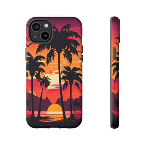 iPhone 14 | 14 Pro | 14 Plus | 14 Pro Max | 15 | 15 Pro | 15 Plus | 15 Pro Max β Beachscape,Dawn,PalmTrees,Tropical β front-and-side