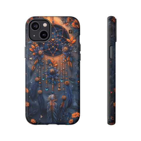 iPhone 14 | 14 Pro | 14 Plus | 14 Pro Max | 15 | 15 Pro | 15 Plus | 15 Pro Max β Beads,Dreamcatcher,Enchanted,Feathers β front-and-side