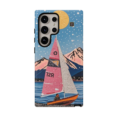 Galaxy S22 | S22 Plus | S22 Ultra | S23 | S23 Plus | S23 Ultra | S24 | S24 Plus | S24 Ultra β Aurora,Mountains,Sailboat,Whimsical β front