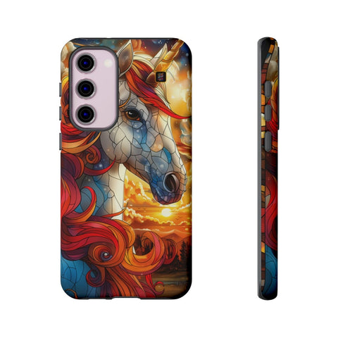 Galaxy S22 | S22 Plus | S22 Ultra | S23 | S23 Plus | S23 Ultra | S24 | S24 Plus | S24 Ultra β Enchantment,Fantasy,StainedGlass,Unicorn β front-and-side