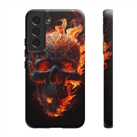 Galaxy S22 | S22 Plus | S22 Ultra | S23 | S23 Plus | S23 Ultra | S24 | S24 Plus | S24 Ultra β Blaze,FieryArtwork,Skull,VisualSpectacle β front-and-side