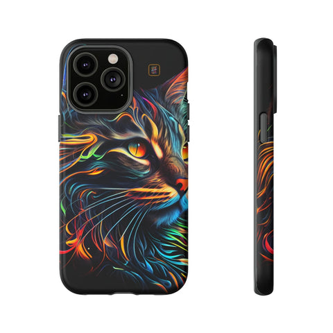 iPhone 14 | 14 Pro | 14 Plus | 14 Pro Max | 15 | 15 Pro | 15 Plus | 15 Pro Max β Abstract,Cat,Colorful,Vibrant β front-and-side