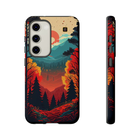 Galaxy S22 | S22 Plus | S22 Ultra | S23 | S23 Plus | S23 Ultra β Autumnal,Forest,Mountainscape,Sunset β front-and-side