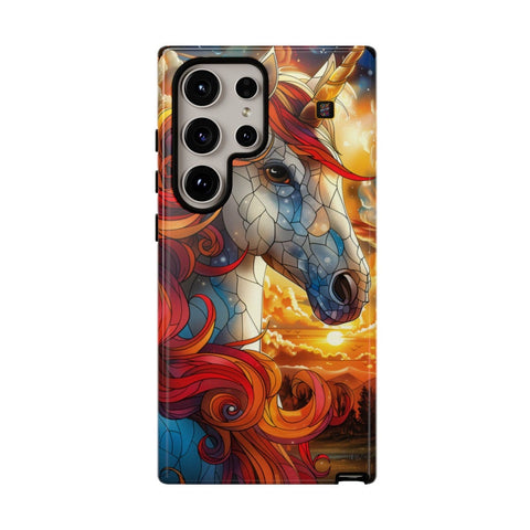 Galaxy S22 | S22 Plus | S22 Ultra | S23 | S23 Plus | S23 Ultra | S24 | S24 Plus | S24 Ultra β Enchantment,Fantasy,StainedGlass,Unicorn β front