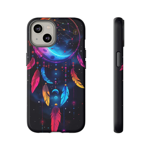 iPhone 14 | 14 Pro | 14 Plus | 14 Pro Max | 15 | 15 Pro | 15 Plus | 15 Pro Max β Colorful,Dreamcatcher,Moonlight,Nightsky β front-and-side