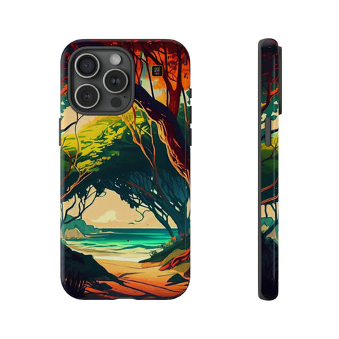 iPhone 14 | 14 Pro | 14 Plus | 14 Pro Max | 15 | 15 Pro | 15 Plus | 15 Pro Max β AnimeBeach,EnchantedForest,TropicalVista,VibrantArtwork β front-and-side