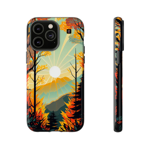 iPhone 14 | 14 Pro | 14 Plus | 14 Pro Max | 15 | 15 Pro | 15 Plus | 15 Pro Max β Autumn,Majestic,Sunbeam,Trees β front-and-side