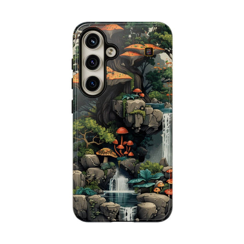 Galaxy S22 | S22 Plus | S22 Ultra | S23 | S23 Plus | S23 Ultra | S24 | S24 Plus | S24 Ultra β Enchanted,Island,Mushrooms,Waterfalls β front