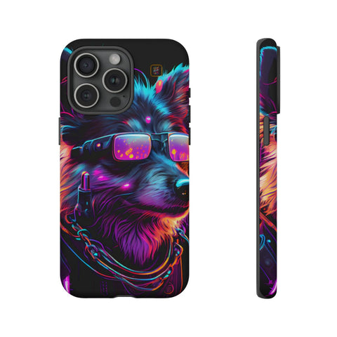 iPhone 14 | 14 Pro | 14 Plus | 14 Pro Max | 15 | 15 Pro | 15 Plus | 15 Pro Max β Cyberdog,Neon,Glasses,Sunglasses β front-and-side